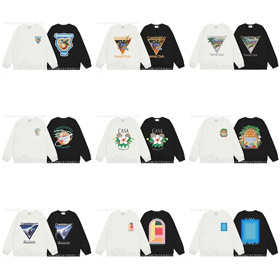 Casablanca new printed cotton loose sweatshirt-4426  